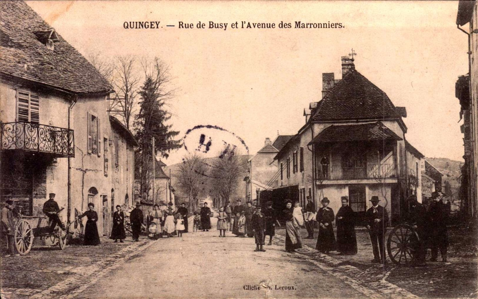Doubs - Quingey - Rue De Busy Et L'Avenue Des Marronniers - Sonstige & Ohne Zuordnung