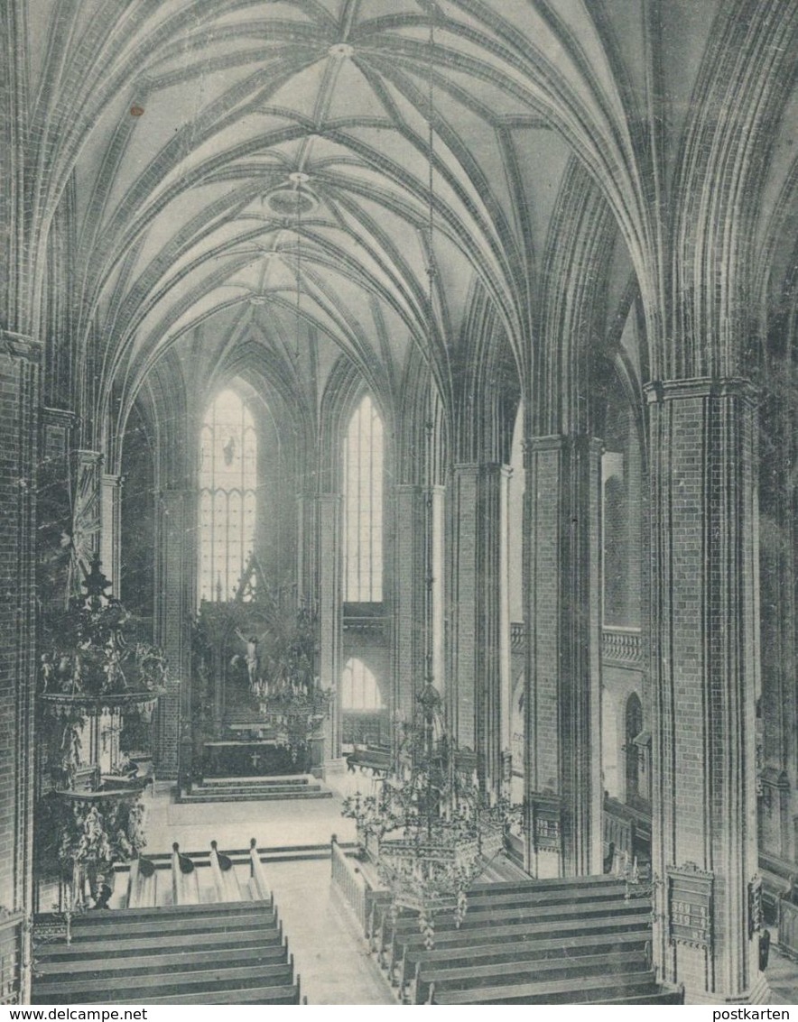 ALTE POSTKARTE KÖNIGSBERG NEUMARK INNERES DER MARIENKIRCHE 1899 Kirche Chojna Church église Postcard Cpa AK - Neumark