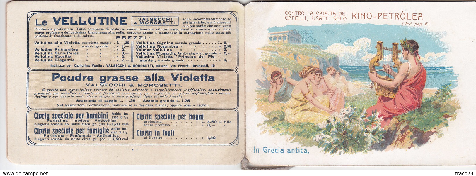 MILANO 1907 - Calendario Pubblicitario /  VALMOR - SAPONE _ VALSECCHI & MOROSETTI - Petit Format : 1901-20