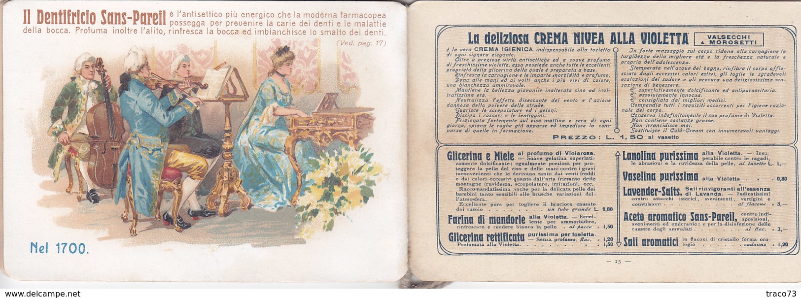 MILANO 1907 - Calendario Pubblicitario /  VALMOR - SAPONE _ VALSECCHI & MOROSETTI