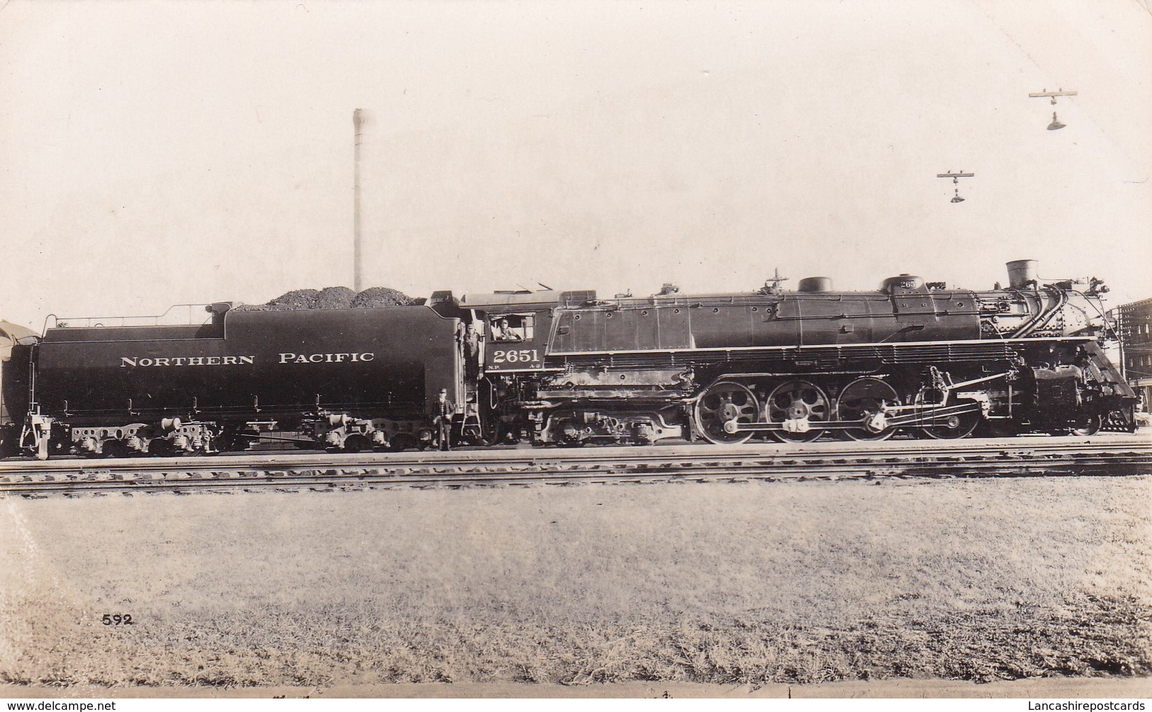 Postcard Northern Pacific Steam Locomotive By Railway Photographs Of Liverpool My Ref  B11811 - Trains