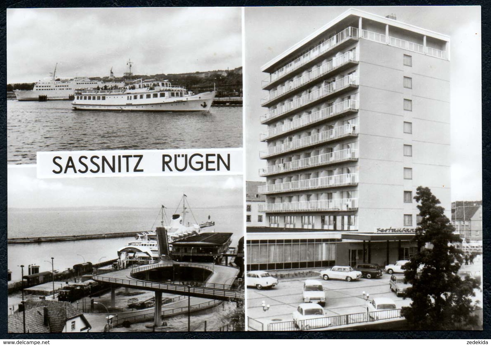 B0971 - Saßnitz Sassnitz - Mitropa Rügen Hotel - Fähre Fährbahnhof Schiff - TOP - Sassnitz
