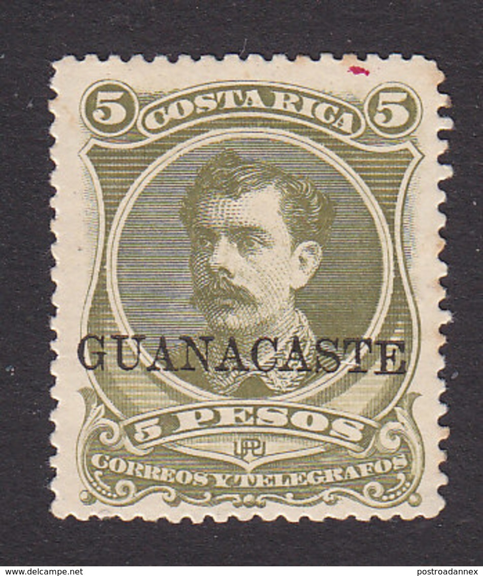 Costa Rica, Guanacaste, Scott #63, Mint Hinged, Alfaro Overprinted, Issued 1889 - Costa Rica