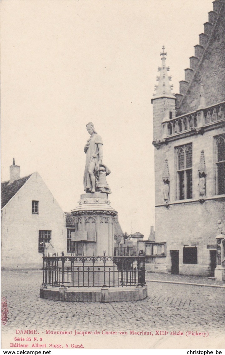Damme, Monument Jacques De Coster Van Maerlant (pk42424) - Damme