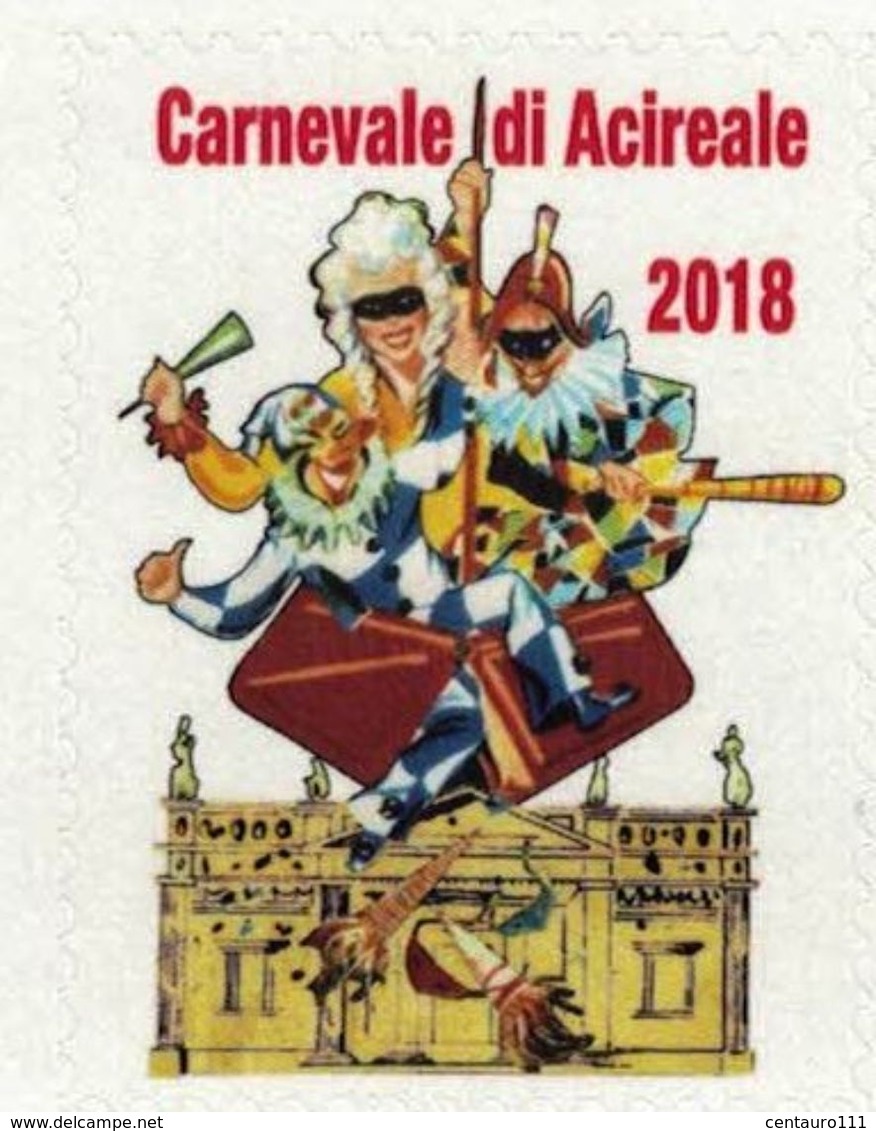 Acireale, Catania, Erinnofili Carnevale 2018 - Erinnofilia