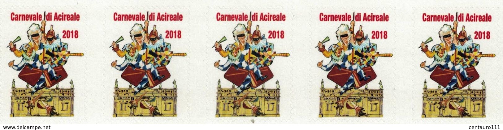 Acireale, Catania, Erinnofili Carnevale 2018 - Erinnofilia