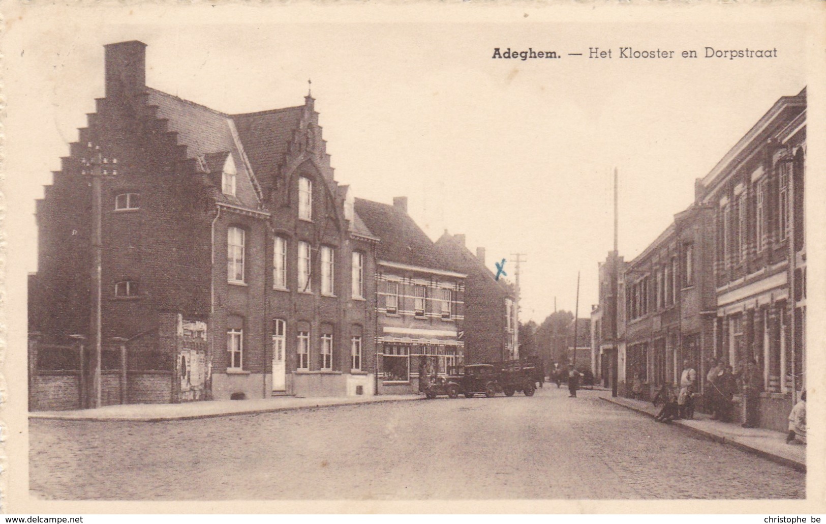 Adegem, Adeghem, Klooster En Dorpstraat (pk42451) - Maldegem
