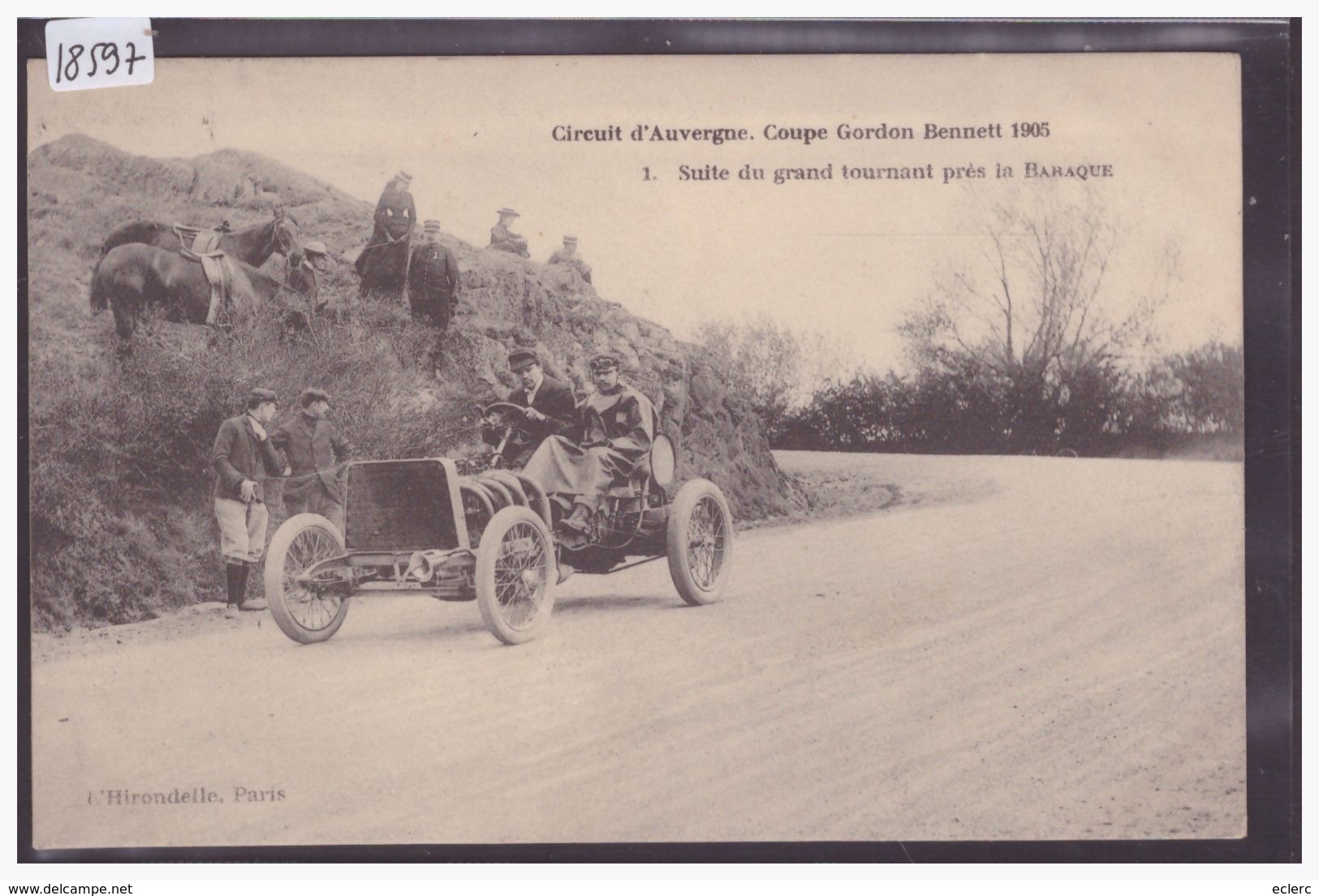 CIRCUIT D'AUVERGNE - COUPE GORDON BENNETT 1905 - AUTOMOBILE - TB - Rallyes