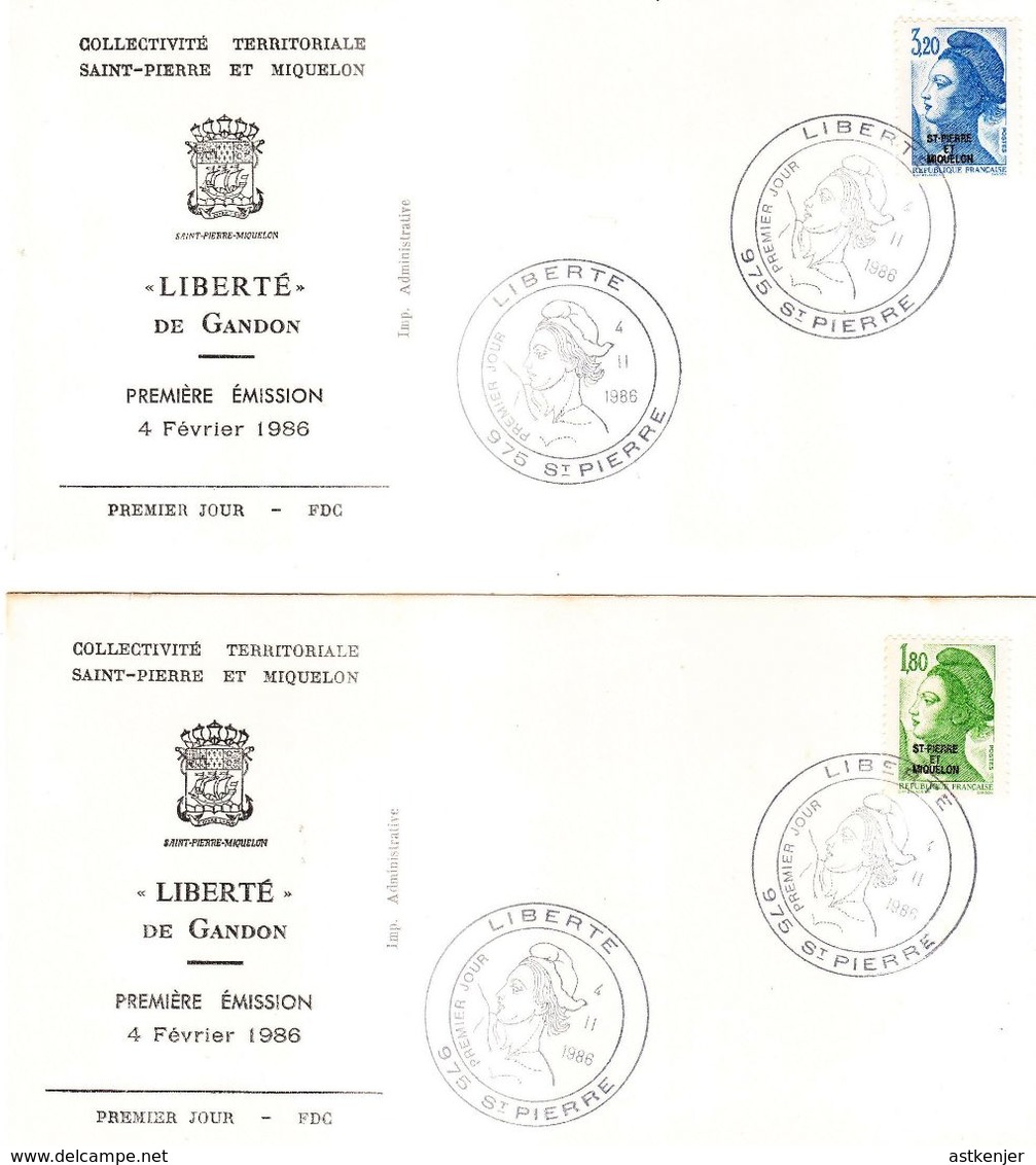 SAINT PIERRE ET MIQUELON (SPM) - FDC De 1986 N° 462, 464 Et 466 (3 Enveloppes) - FDC