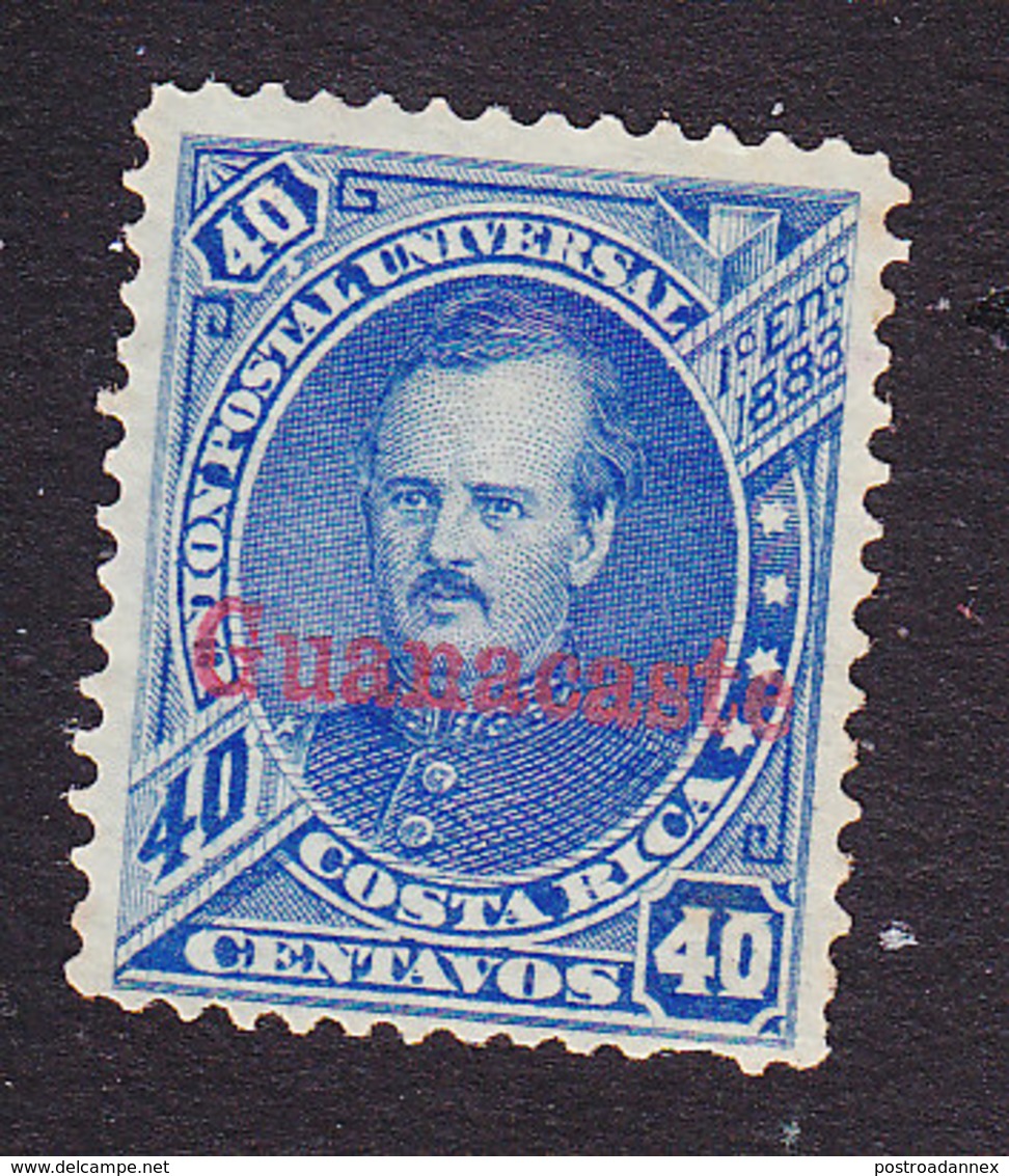 Costa Rica, Guanacaste, Scott #6, Mint No Gum, Fernandez Overprinted, Issued 1885 - Costa Rica