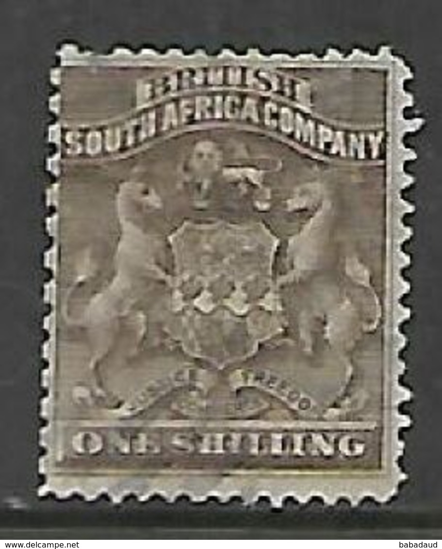 Southern  Rhodesia / BSACo, 1892, 1/= Grey-brown Fiscally Used - Southern Rhodesia (...-1964)