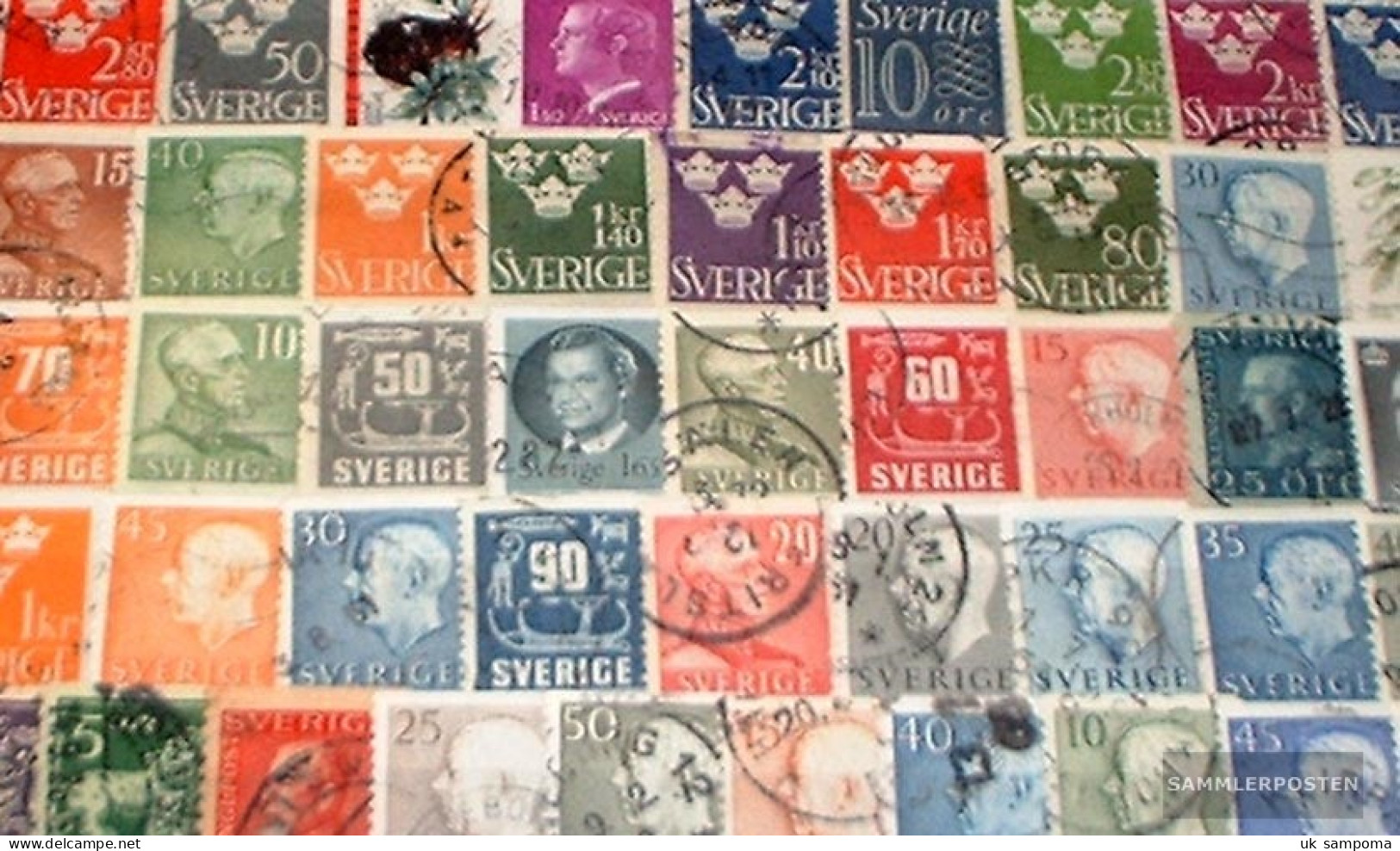 Sweden 50 Different Stamps - Collections