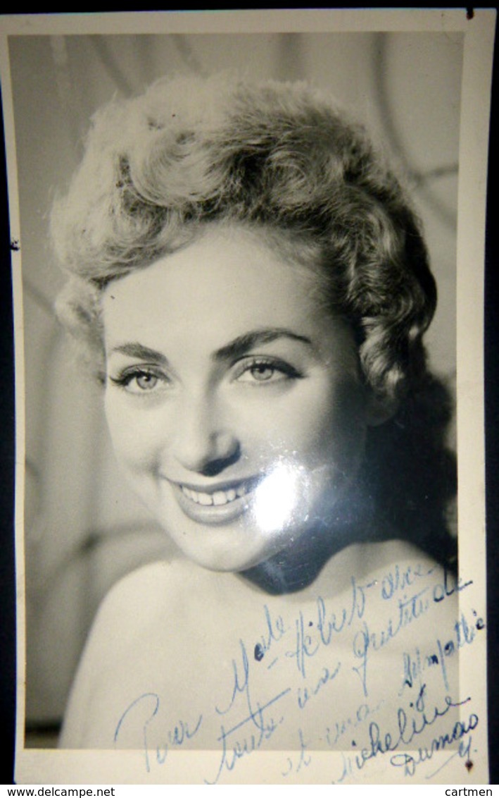 MUSIQUE OPERA OPERETTE AUTOGRAPHE  MICHELINE DUMAS PHOTO DEDICACEE - Opera