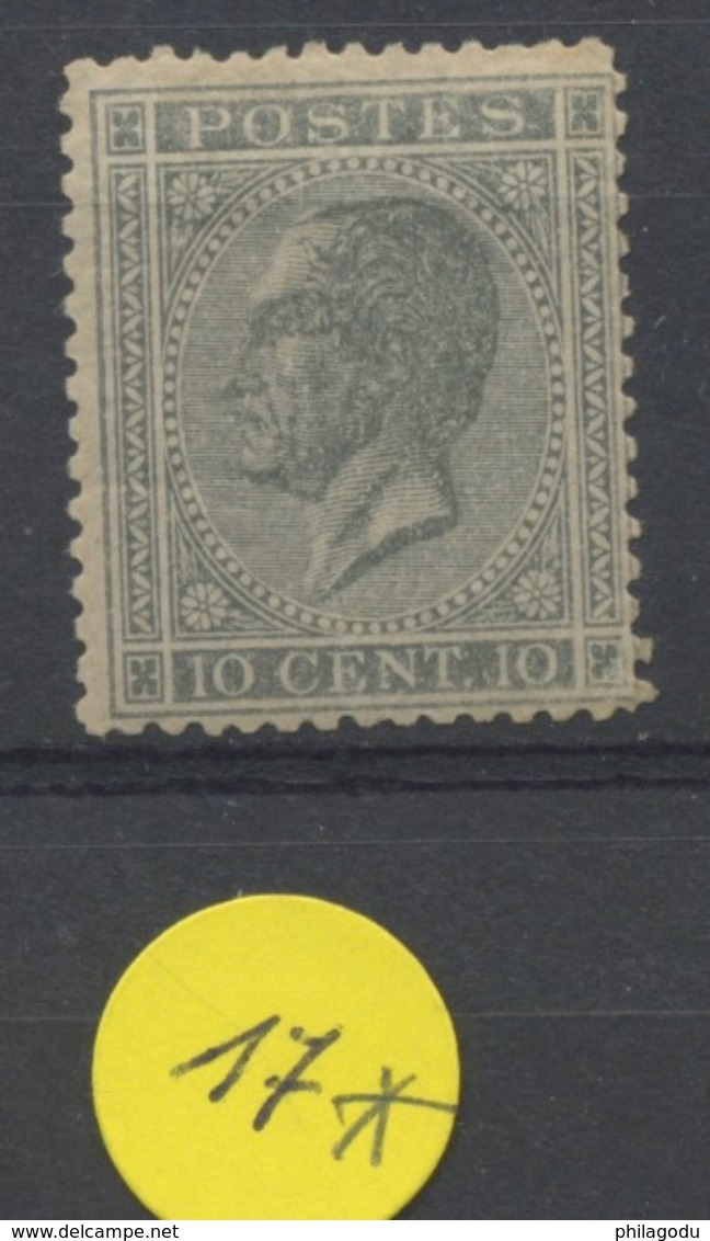 10c *   17 Avec Colle D'origine   660,-E De Cote 2024   Centrage Correct Pour Cette émission - 1865-1866 Profil Gauche