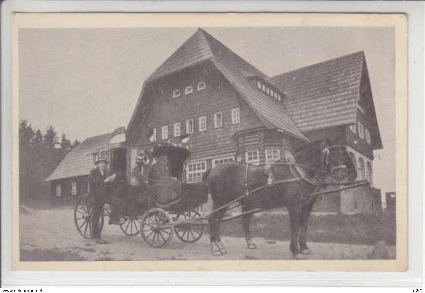 ATTELAGE ET CHEVEAUX - FERME - N/C - 1928 - BAD REINERZ -  VOIR EXPLICATIF CI-DESSOUS - Pologne