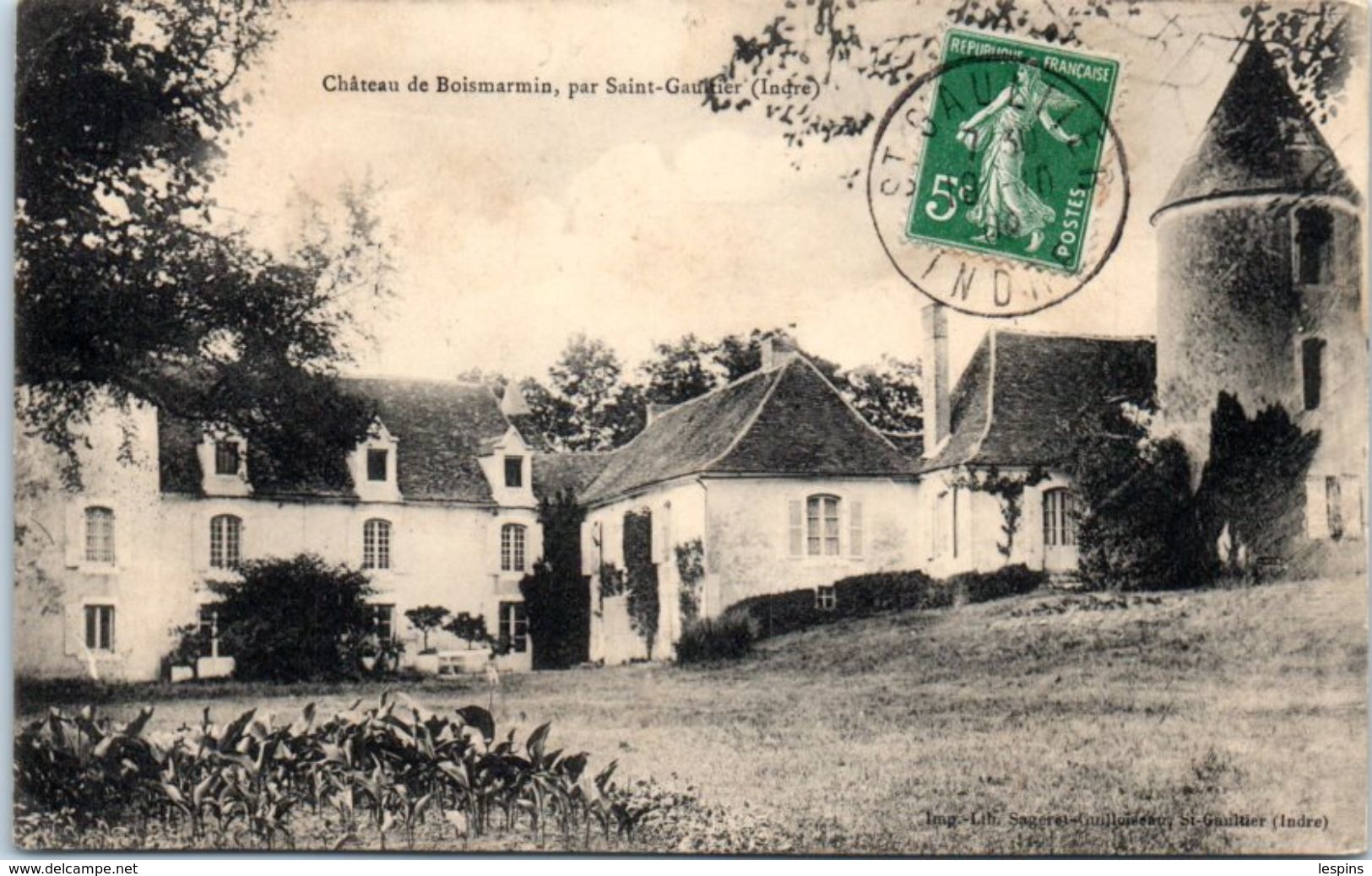 36 - Château De BOISMARMIN , Par St Gautier - Autres & Non Classés