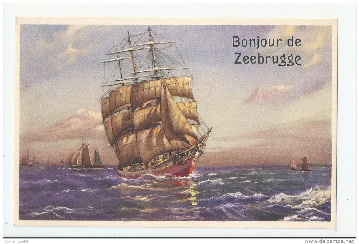 CPA BEL- ZEEBRUGGE - BONJOUR DE - Zeebrugge