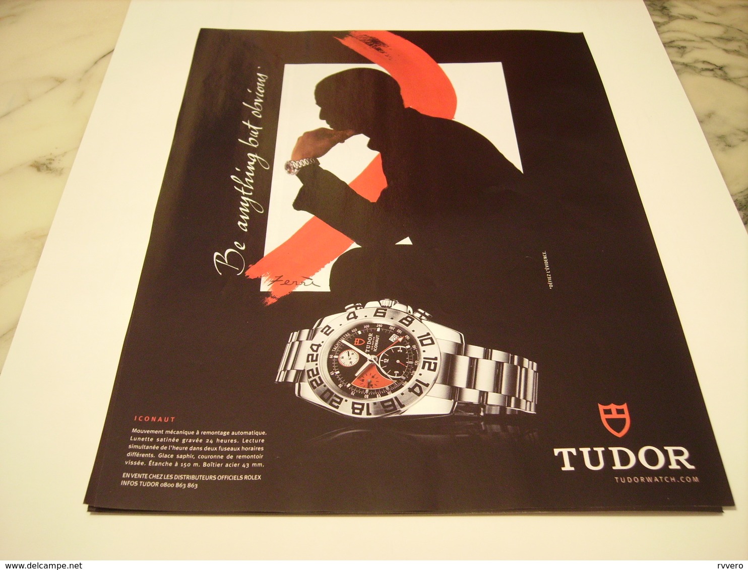 PUBLICITE  MONTRE TUDOR 2008 - Publicités