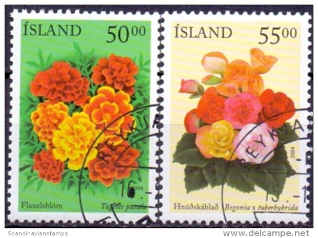 IJsland 2004 Zomerbloemen GB-USED. - Used Stamps