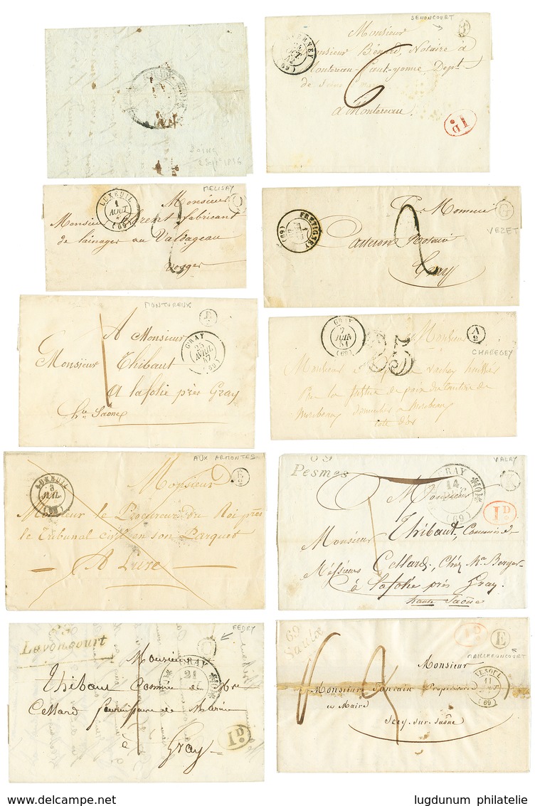 10 HAUTE SAONE - Lot 10 Lettres Avec BOITES RURALES Différentes Et Identifiées. Qqles Cursives. TB. - Other & Unclassified