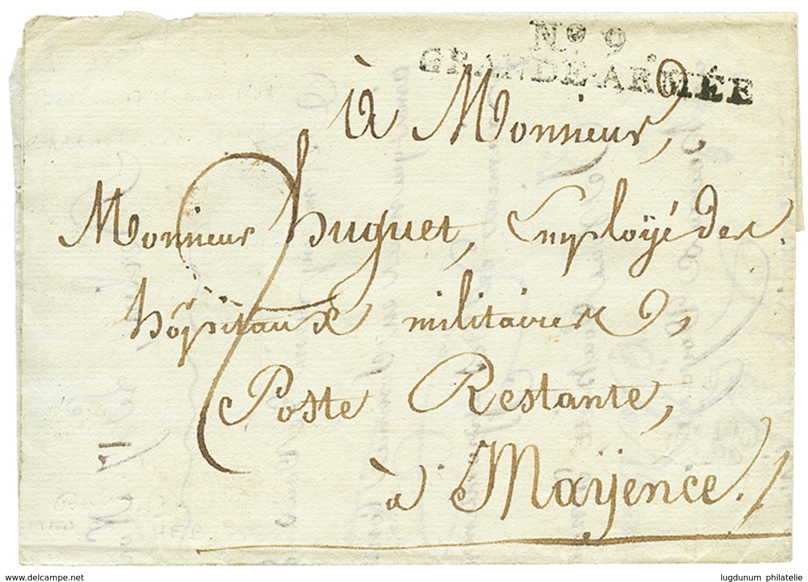 70 1808 N°9 GRANDE ARMEE Sur Lettre Avec Texte De BERLIN Pour La FRANCE. TB. - Sonstige & Ohne Zuordnung