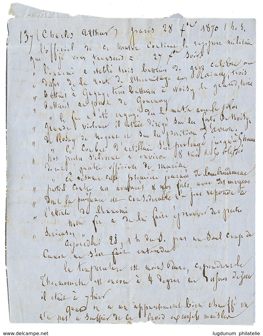 193 "BALLON-MONTE Pour L' ALGERIE" : 20c(n°37) Obl. GC + PARIS LES TERNES 23 Dec 70 Sur Lettre Avec Texte Pour ALGER, AF - Autres & Non Classés