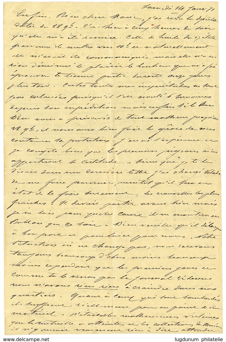 195 PLI CONFIE - "LE VAUCANSON" : 20c(n°37) + LILLE A PARIS 15 Janv. 71 Sur Enveloppe Avec GAZETTE DES ABSENTS N°27avec  - Autres & Non Classés