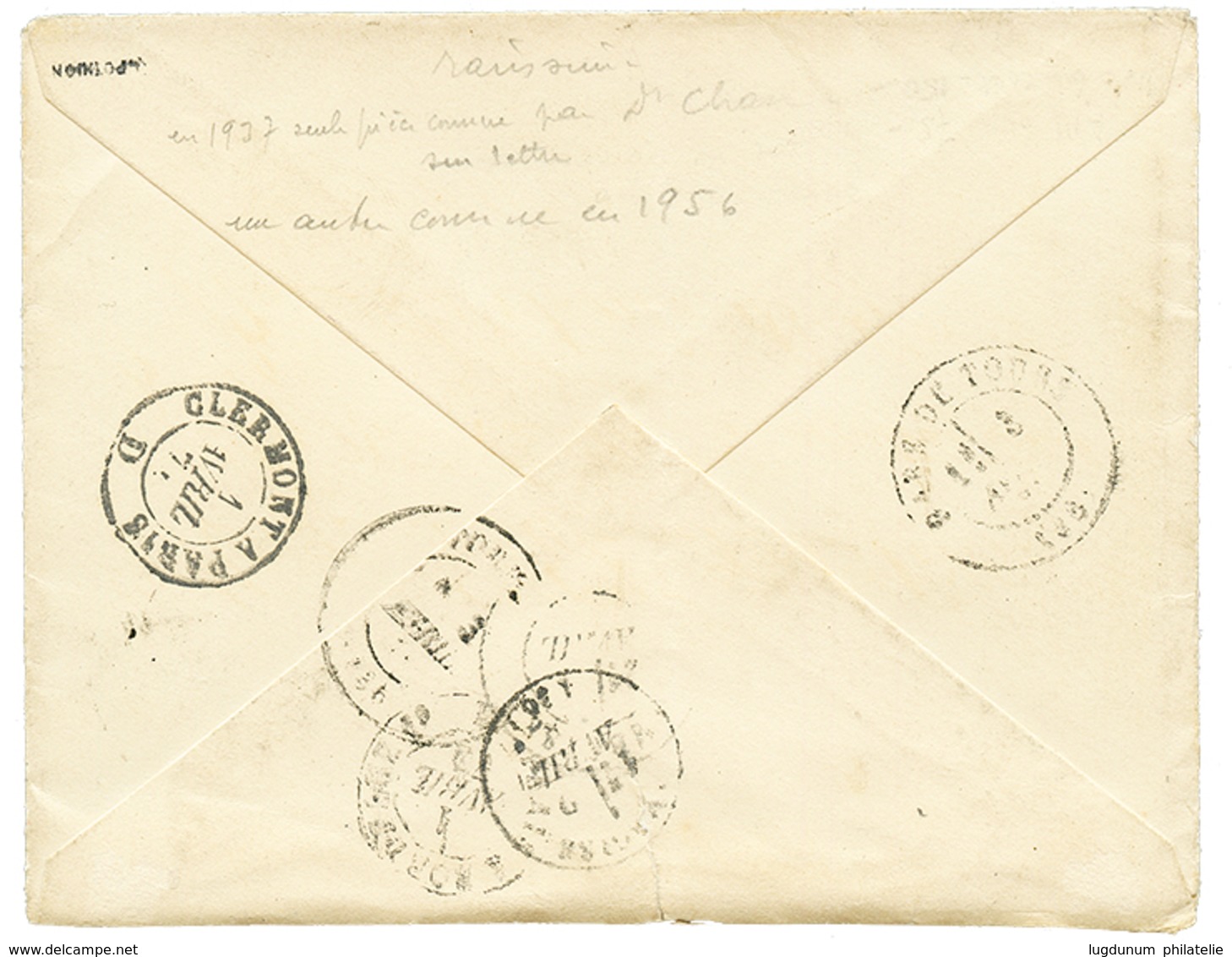 211 LA CHARITE BOITE DE GARE : 1874 25c(n°60) Obl. GC 897BG Sur Enveloppe Pour AMBOISE. Rare. Cote 950€. TB. - 1871-1875 Ceres