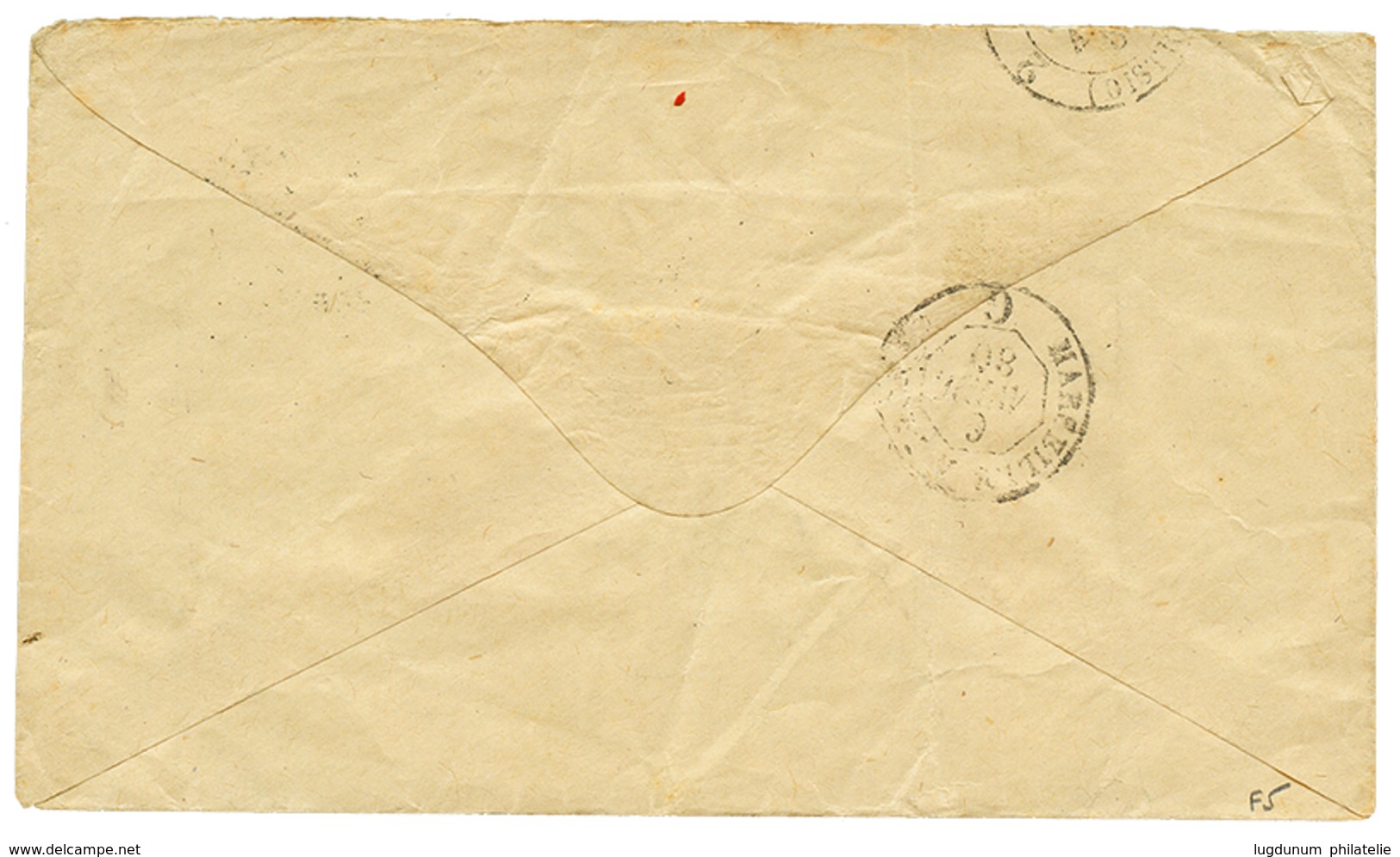236 1880 15c Obl. MARSEILLE Sur Env. TELEGRAM Pour PARIS. Rare. Superbe. - 1876-1878 Sage (Typ I)