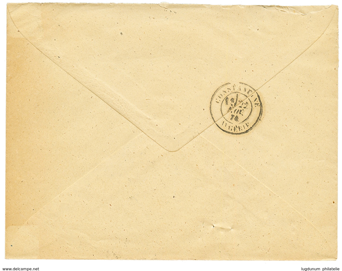 487 1874 25c(n°60) Obl. GC 5125 + BORDJ-BOU-ARRERIJ Sur Lettre Pour CONSTANTINE. RARE. Cote 600. TTB. - Autres & Non Classés