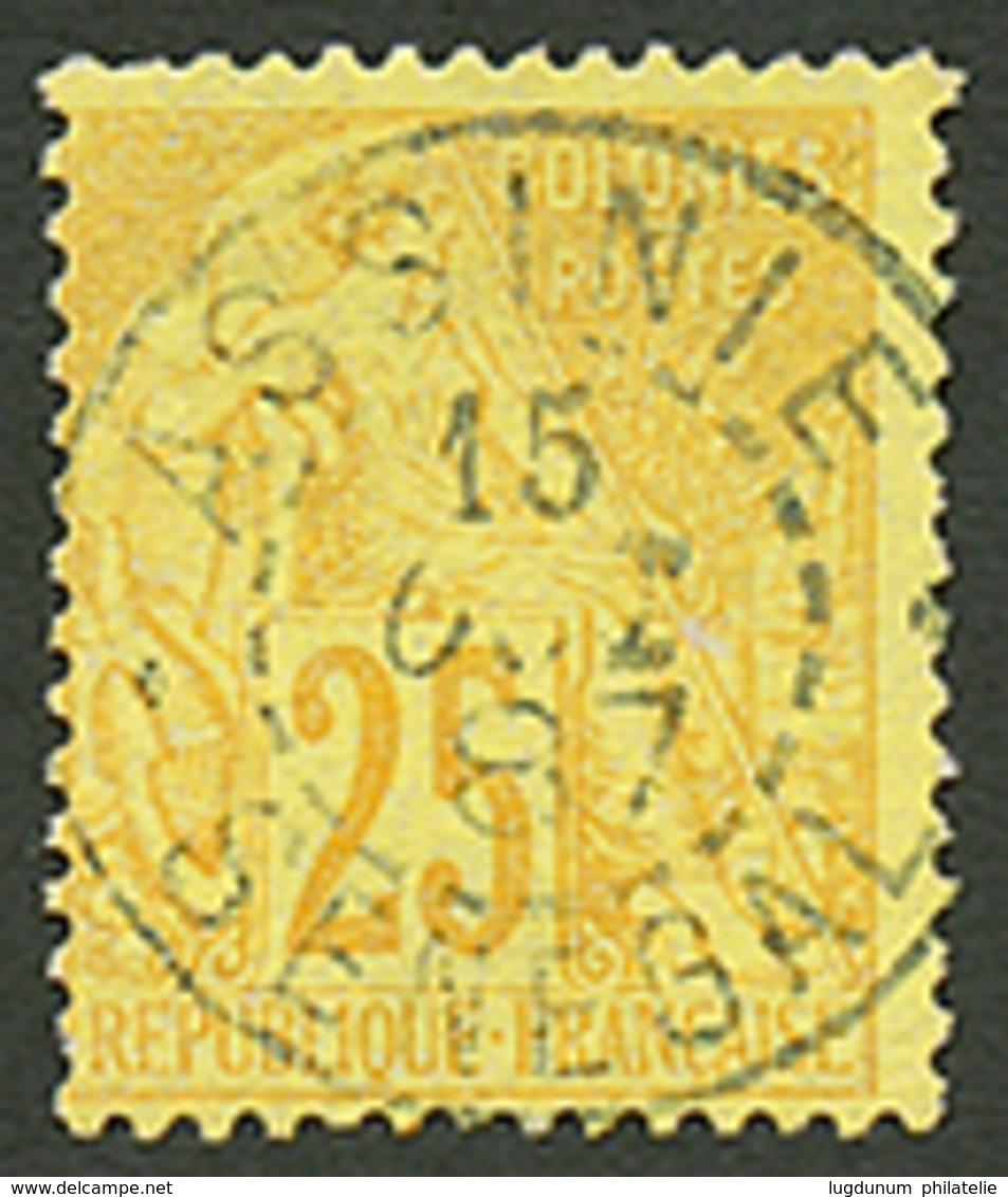 513 "ASSINIE SENEGAL" : COLONIES GENERALES 25c Obl. ASSINIE SENEGAL. Trés Rare. Superbe. - Altri & Non Classificati