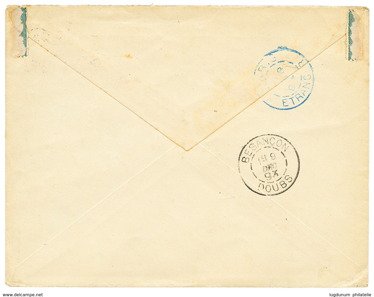 518 "PRECURSEUR" : 1893 COLONIE GENERALE 25c Obl. COTE-D'IVOIRE GRAND-BASSAM Sur Env. Pour La FRANCE. TB. - Other & Unclassified