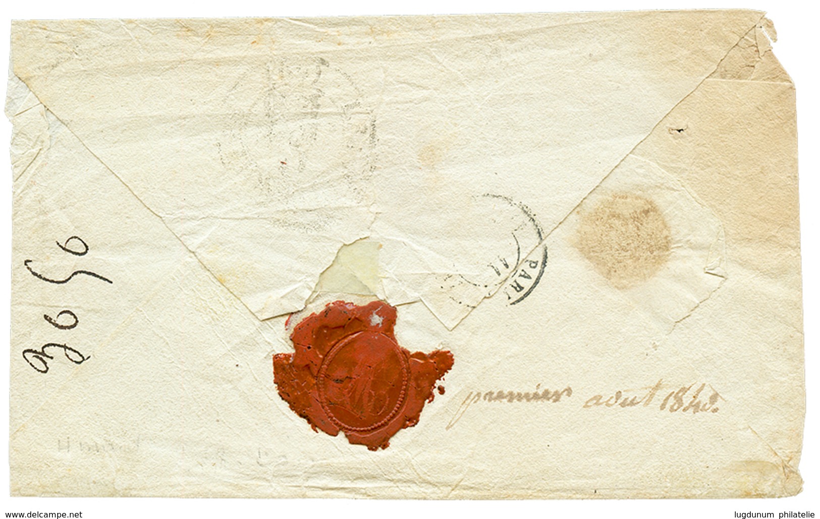 543 "CAPESTERRE Manucrit" : 1840 "CAPESTERRE" Manuscrit (NON SIGNALE) + OUTRE-MER LE HAVRE Sur Enveloppe(pd) Taxée Pour  - Sonstige & Ohne Zuordnung