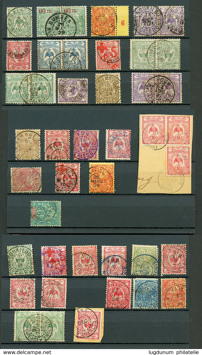 642 Collections D' Oblitérations De Petits Bureaux De NOUVELLE CALEDONIE Sur 71 Timbres. TB. - Autres & Non Classés