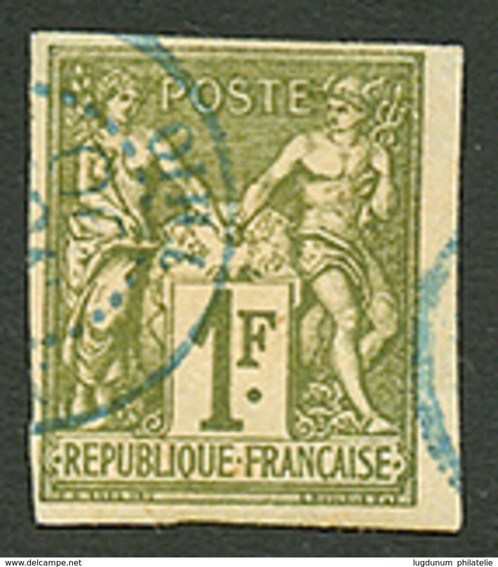 646 COLONIES GENERALES 1F SAGE Obl. THIO En Bleu. TB. - Autres & Non Classés