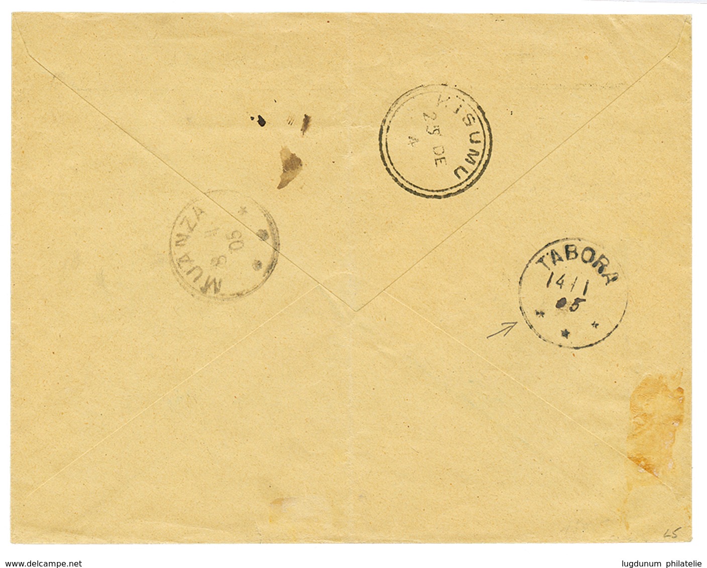 797 Incoming Mail : 1904 BEA 1/2a + 2a(x2) Canc. FOREIGN REGISTRATION DEPARTMENENT On REGISTERED Envelope From MOMBASA V - Sonstige & Ohne Zuordnung