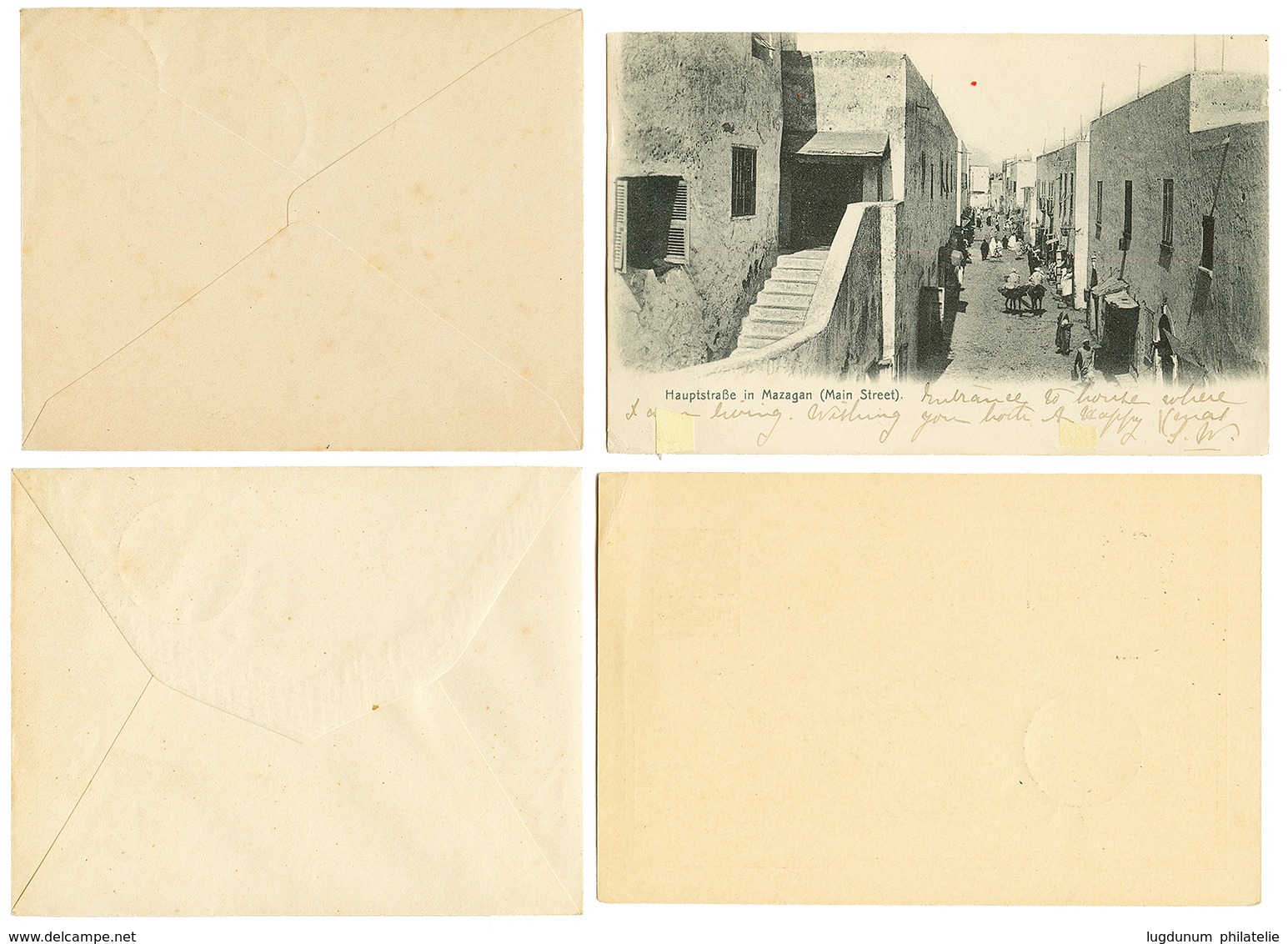 844 Lot 4 Covers GERMAN MOROCCO (SAFFI, TETUAN, RABAT, MAZAGAN). Vvf. - Sonstige & Ohne Zuordnung