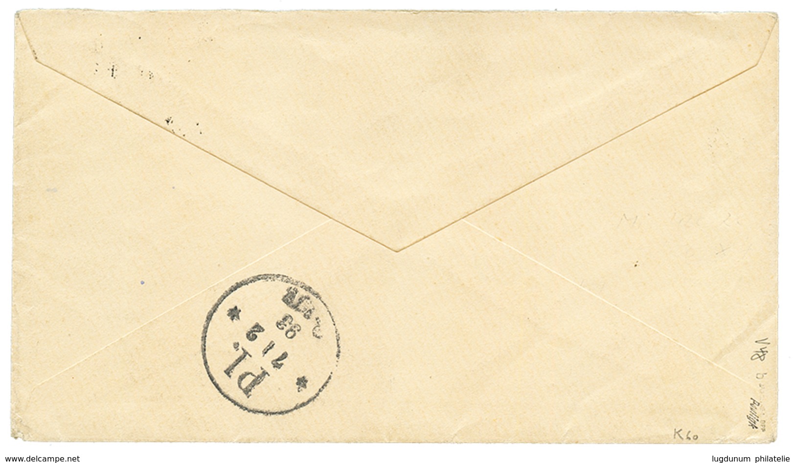 845 NEW GUINEA : 1892 VORLAUFER Pair 20pf(v48b) Canc. FRIEDRICH-WILHELMSHAFEN On Envelope To GERMANY. Signed PAULIGK + J - Autres & Non Classés