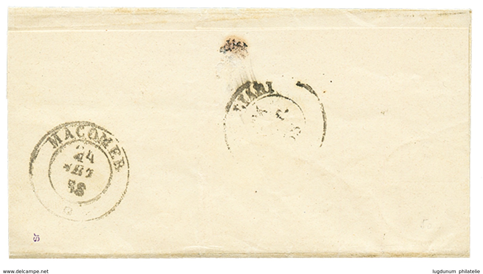 897 1857 20c (n°15A) Canc. BENETUTTI + BONO On Cover To CAGLIARI. RARE (Sass. R1). Vf. - Non Classés