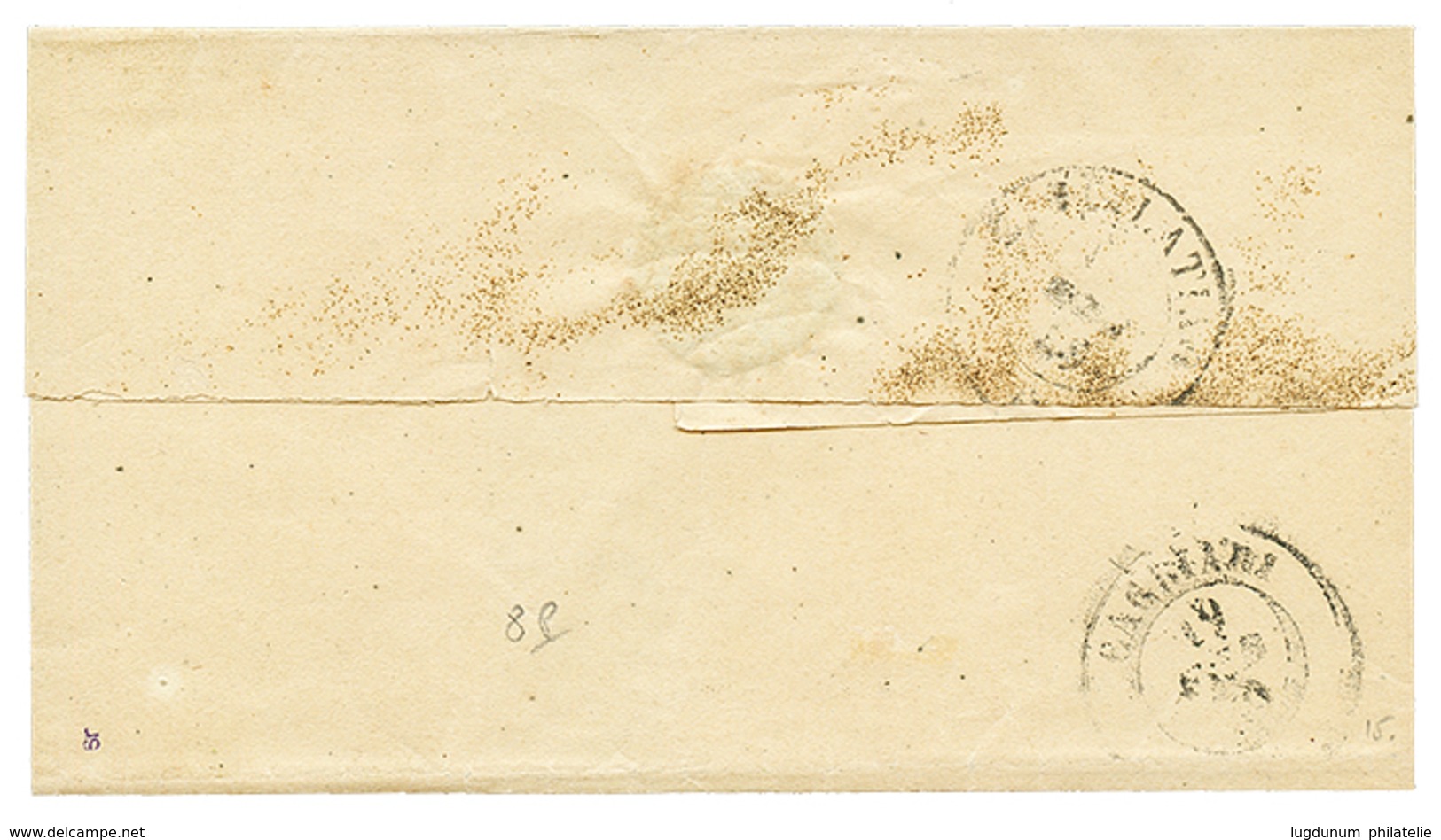 903 "SEDILO" : 1859 12c (n°15B) Canc. SEDILO On Cover To CAGLIARI. Sass = 1350€. Vf. - Non Classés