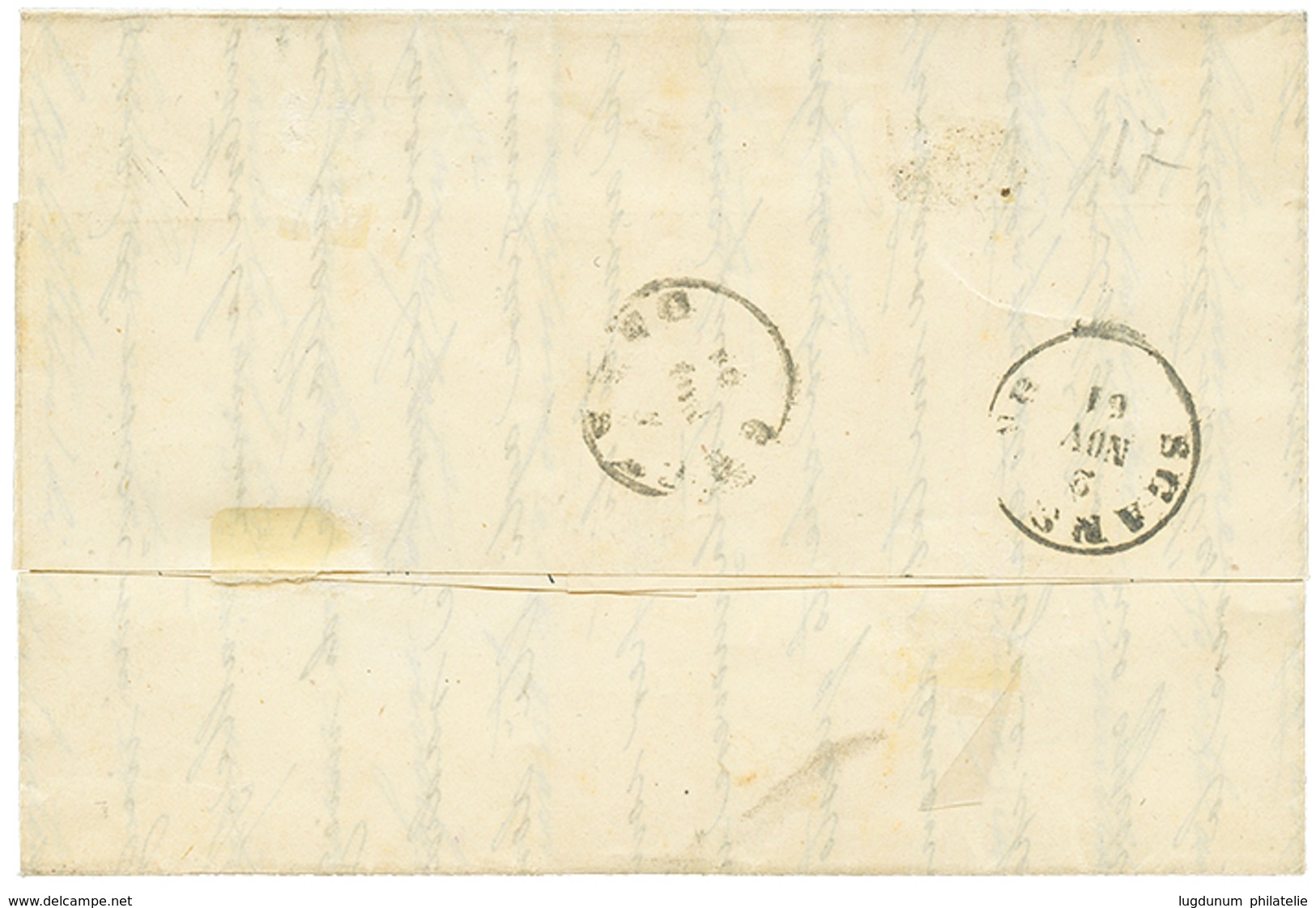 922 TOSCANY : 1861 SARDINIA 10c(n°14Ci) Bruno Cioccolato Scuro With Large Margins Canc. SIENA On Cover To SCANSANO. Sass - Ohne Zuordnung