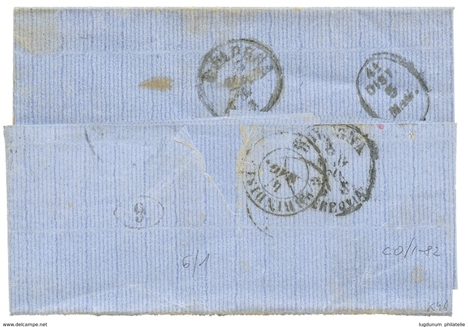 928 EGYPT - ITALIAN PO. : 1870 ITALY 40c Canc. PIROSCAFI POSTALI ITALIANI On Entire Letter From ALEXANDRIE To ITALY. RAR - Unclassified