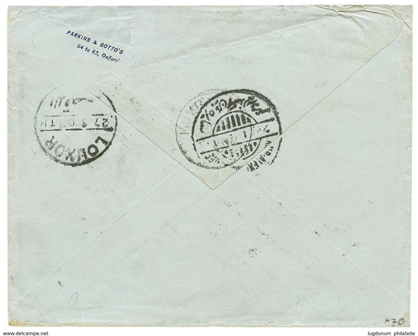 1020 "BEA Via GB To LUXOR HOTEL (EGYPT) ": 1902 1a Canc. NAIROBI On Envelope To ENGLAND Redirected With GB 1 1/2d Canc.  - Autres & Non Classés