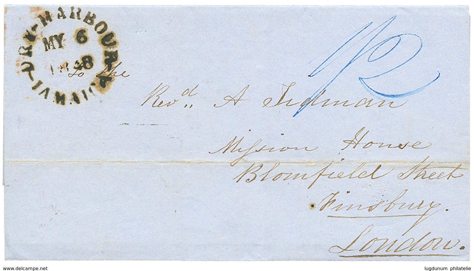 1071 "DRY-HARBOUR" : 1848 DRY-HARBOUR JAMAICA On Entire Letter To ENGLAND. Superb. - Other & Unclassified