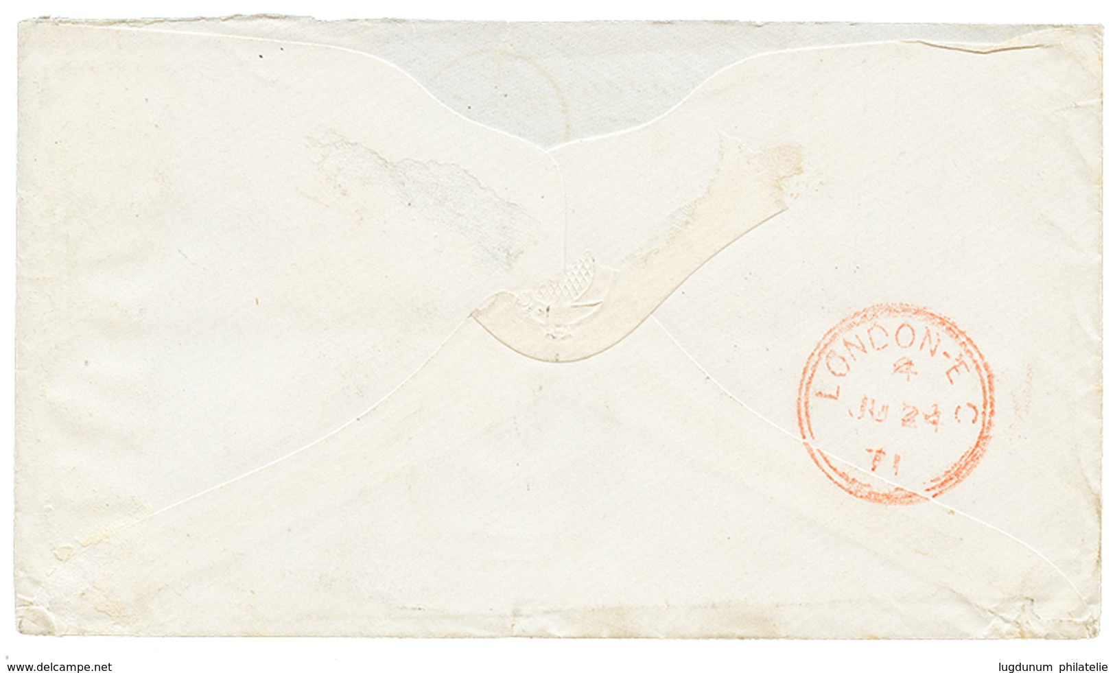 1088 1871 Pair 6d(pl.9) Canc. A25 + MALTA On Envelope To ENGLAND. Vvf. - Sonstige & Ohne Zuordnung