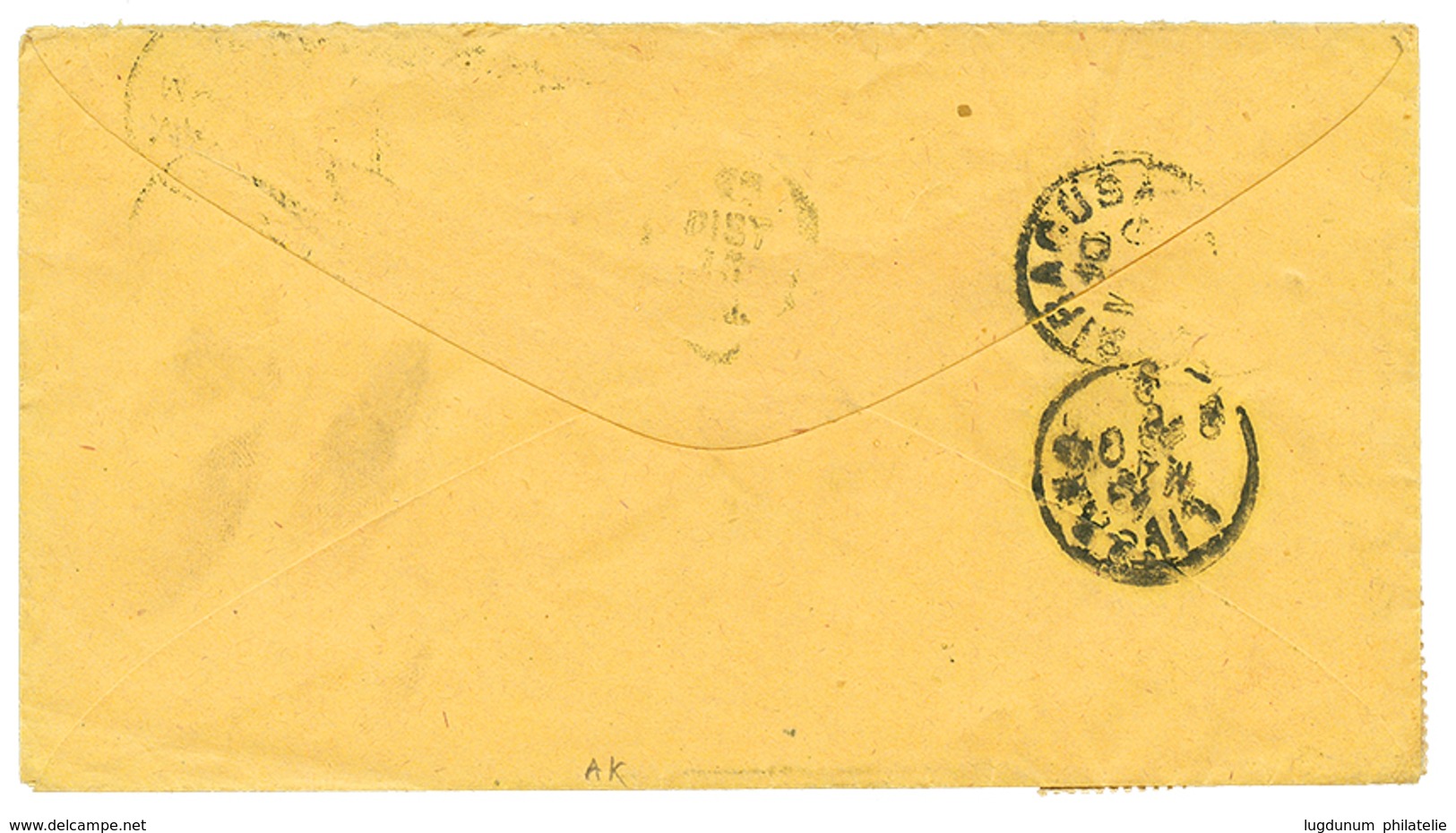 1089 1876 1/2d + 1d(x2) Canc. A25 + MALTA On Envelope To LIVORNO(ITALY). Vvf. - Autres & Non Classés