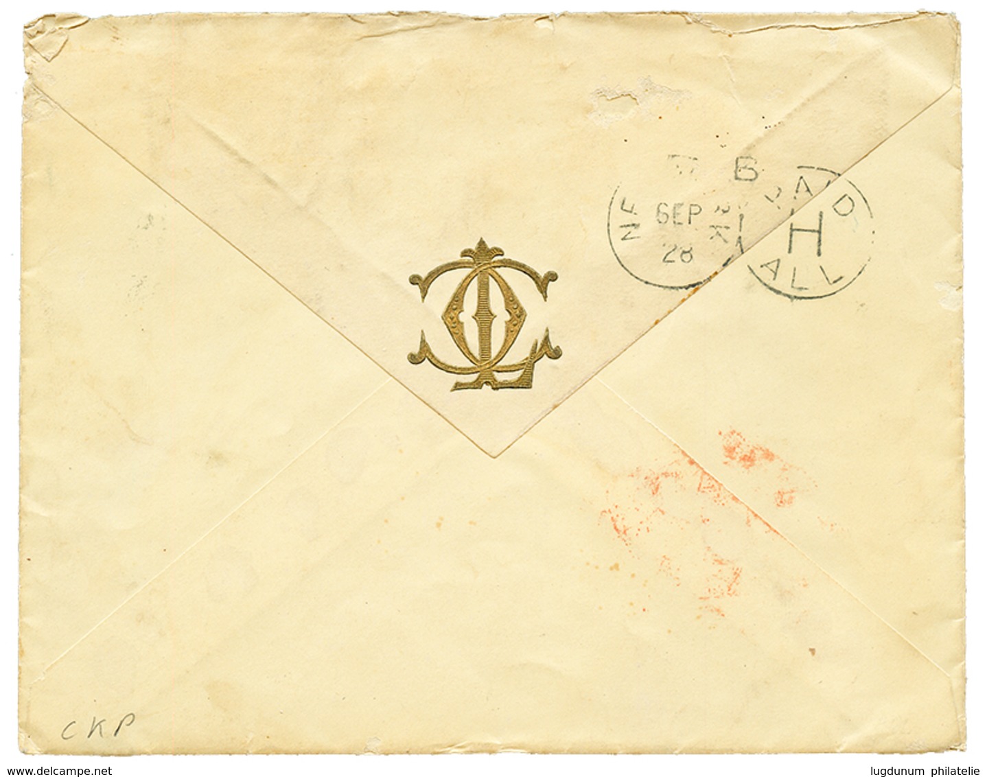 1153 1877 10p(x2) + 1P Canc. CAIRO On Envelope Via LONDON To SOMERSET COUNTY (UNITED STATES). Vf. - Altri & Non Classificati