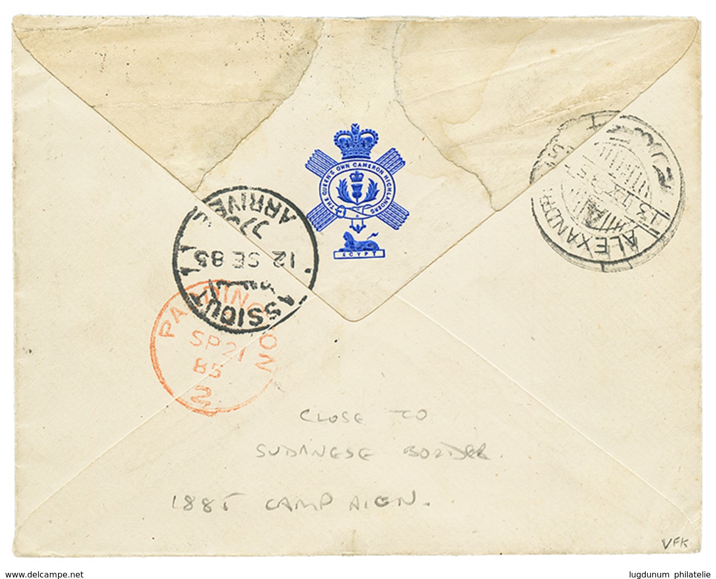 1156 "KOROSKO" : 1885 1P Canc. KOROSKO On Envelope To LONDON. Very Scarce. Vvf. - Other & Unclassified