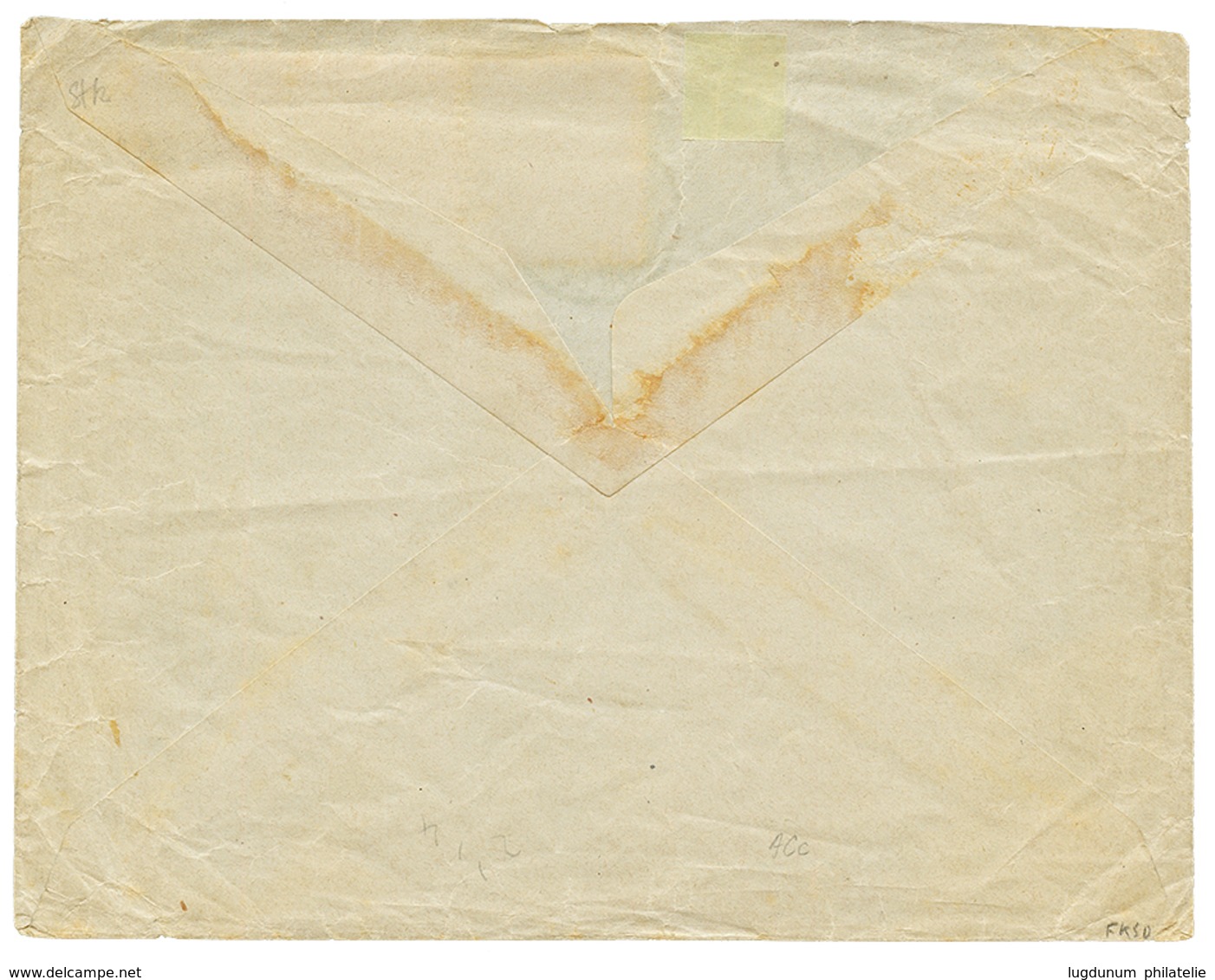 1169 KOREA : 1903 4c(x2) + 50p Canc. SEOUL COREE On Commercial Envelope To FRANCE. Scarce. Vf. - Corée (...-1945)