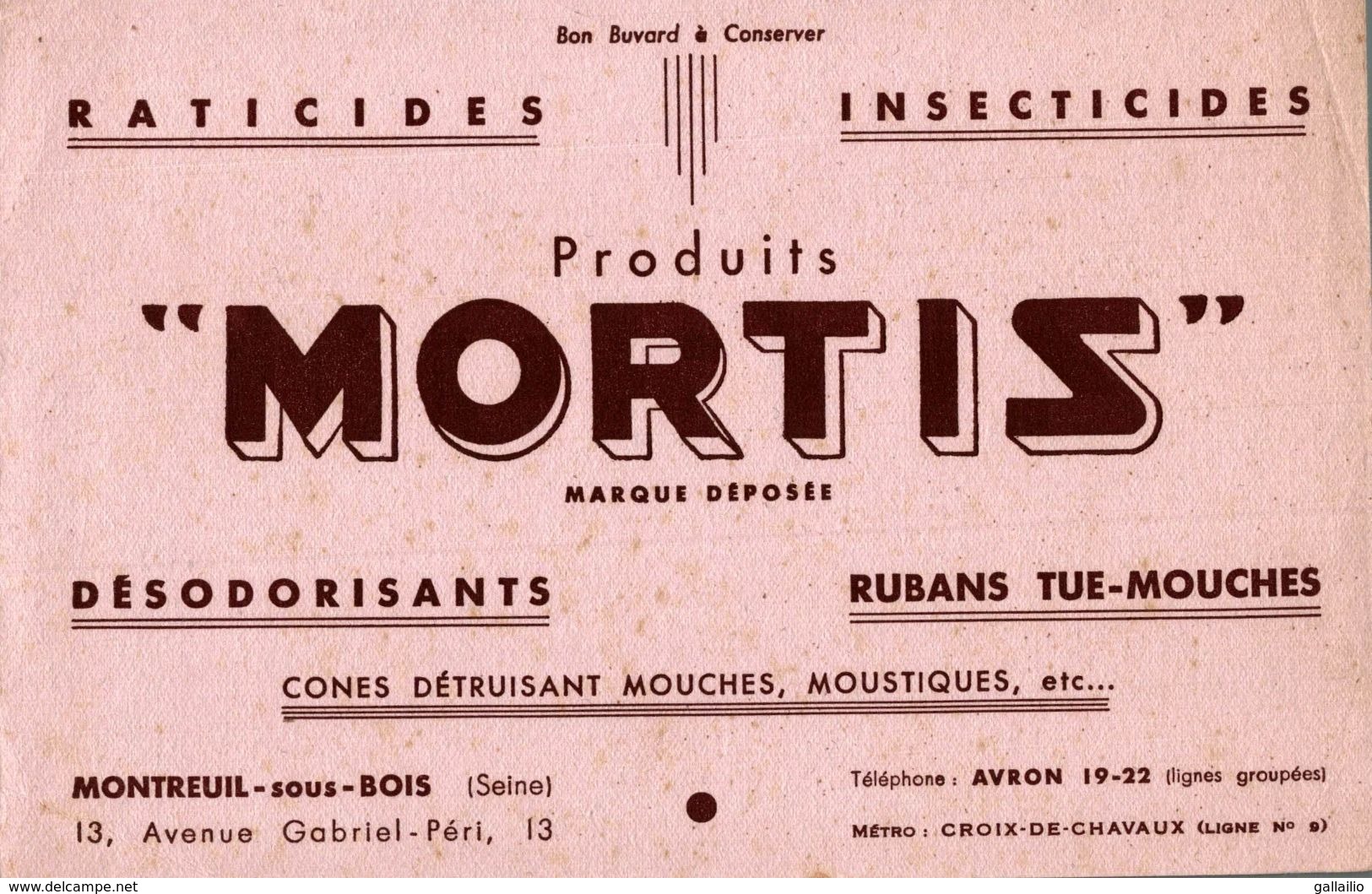 BUVARD RATICIDE MORTIS - Agricultura